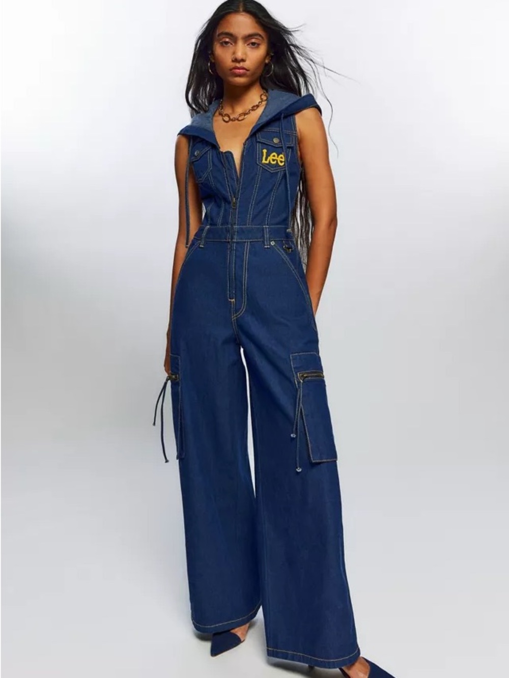 Lee X Angel Chen Denim Coverall Jumpsuit